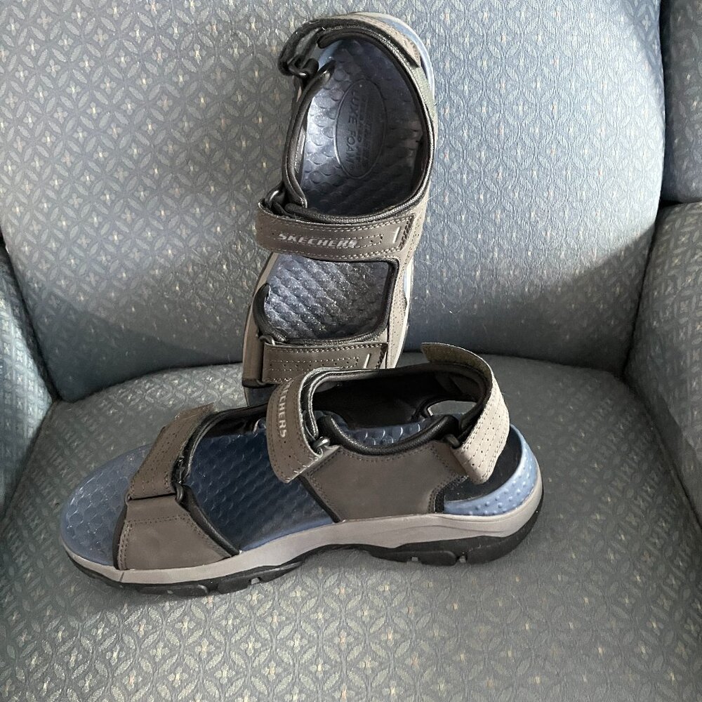 Dark Gray Skechers Men's Sandals Size 10 NEW